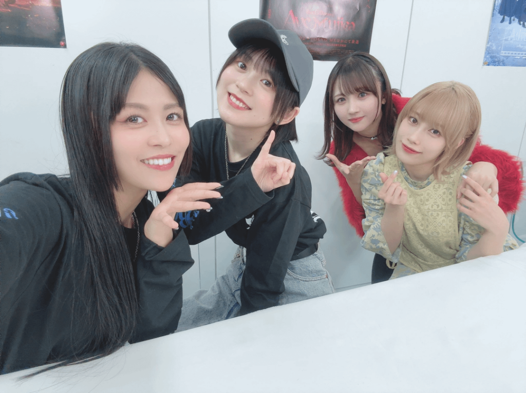 Aiba Aina, Nakashima Yuki, Okada Mei, and Sasaki Rico from BanDori！TV LIVE 2024 #244