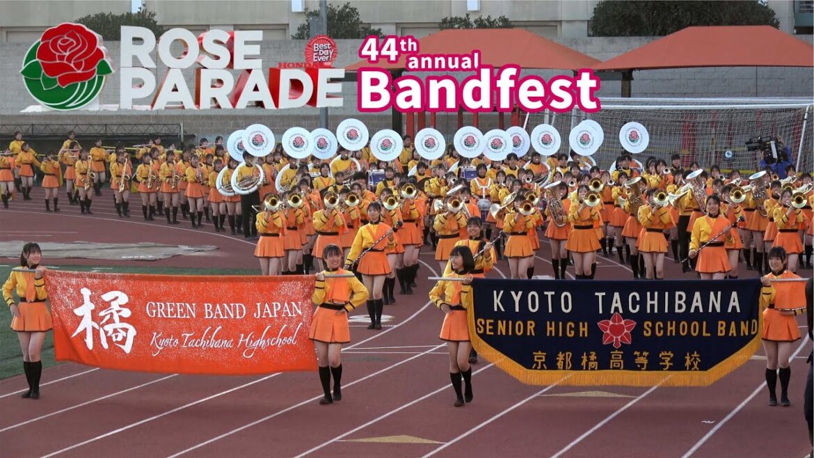🔥🔥Kyoto Tachibana High School Green Band💗💗 Rose Parade Bandfest 2025