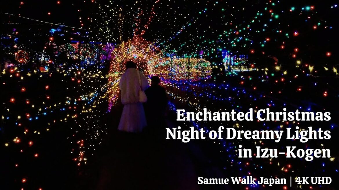 4K Christmas Enchanted Walk: A Night of Dreamy Lights in Japan 2024