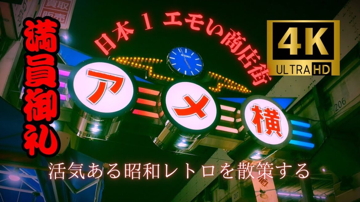 【Tokyo night stroll】「昭和レトロが残る街」アメ横で出会う驚きと美味しさ