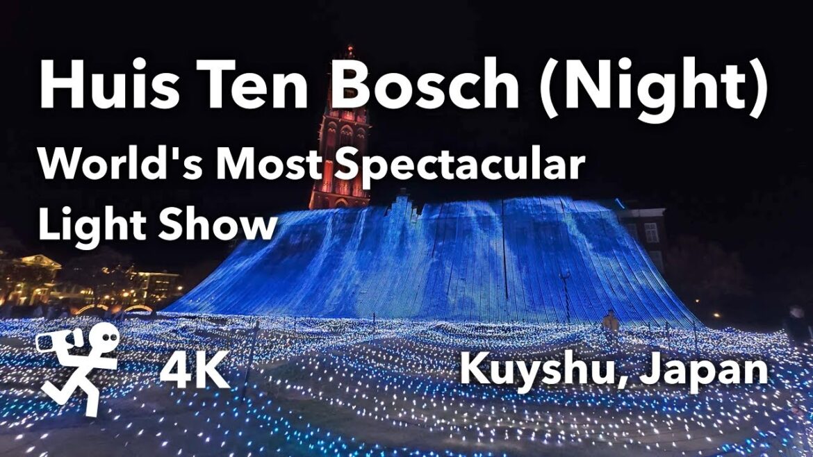 World's Most Spectacular Light Show: Huis Ten Bosch Illuminations 4K