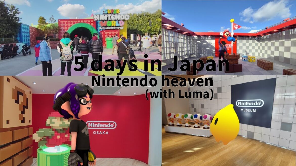 Solo Japan trip vlog (2024) - Nintendo paradise fun w/ Luma