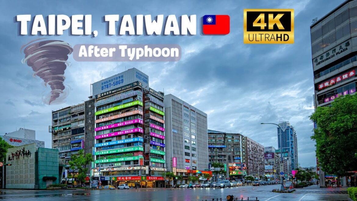 🇹🇼 Discovering Taipei, Taiwan: A Video Nearly Canceled by a Typhoon [4k video]