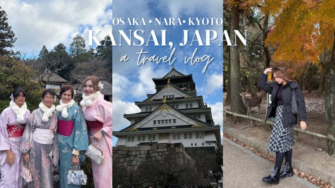 Japan Travel Vlog 🇯🇵 | 6 days in kansai 🏯⛩️  | osaka, kyoto, nara | things to do in kansai