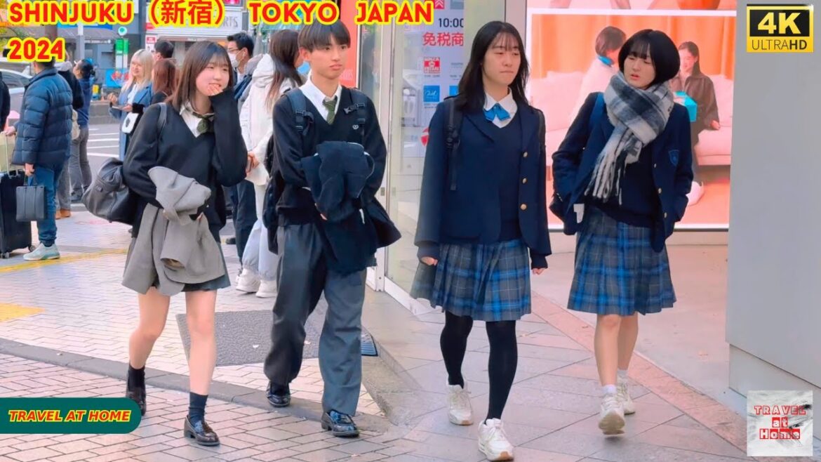 4k hdr japan travel 2024 | Walk in Shinjuku（新宿）Tokyo Japan |  Relaxing Natural City ambience