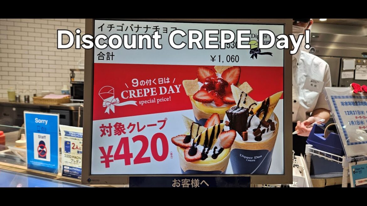 Delicious Handmade Crepes 😋 in Tenjin (Fukuoka) 2025