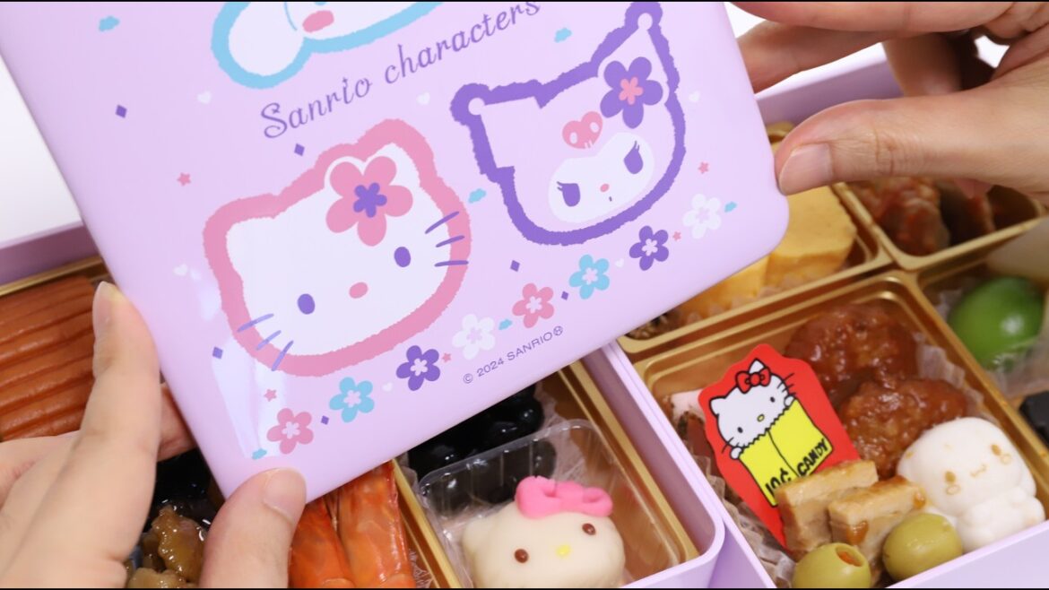 Hello Kitty and Kuromi Sanrio Characters Osechi 2025 Japanese Traditional New Year’s Food Hello Kitty and Kuromi Sanrio Characters Osechi 2025 Japanese Traditional New Year's Food