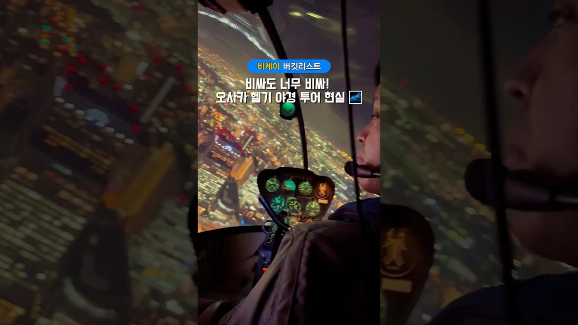 15분에 이 가격?! 오사카 헬기 투어, 현실 리뷰 🚁
