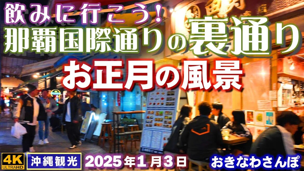 ◤沖縄旅行／冬の沖縄観光◢ お正月、飲みに行こう！｢国際通りの裏通り｣ ♯901  おきなわさんぽ：沖縄散歩／Kokusai street