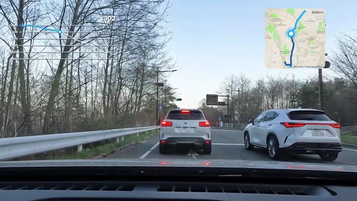 Golden Hour Drive: Nagano to Kiyosato Evening on Route 141 from Nagano to Yamanashi near Kiyosato