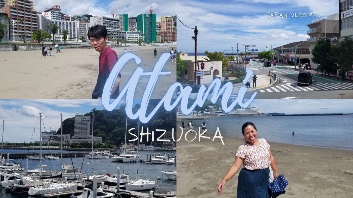 Japan Vlog #10 - Atami - Day 1 (Beach, Atami Ginza, Retro Cafe, Kinmedai Restaurant)