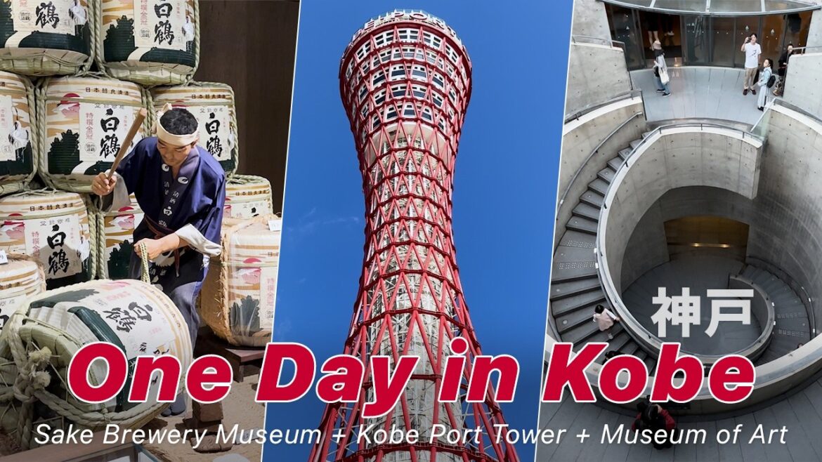 One Day in Kobe: Iconic Spots on the Hanshin Line | Kobe Port Tower, Sake & Art | Japan Travel Vlog