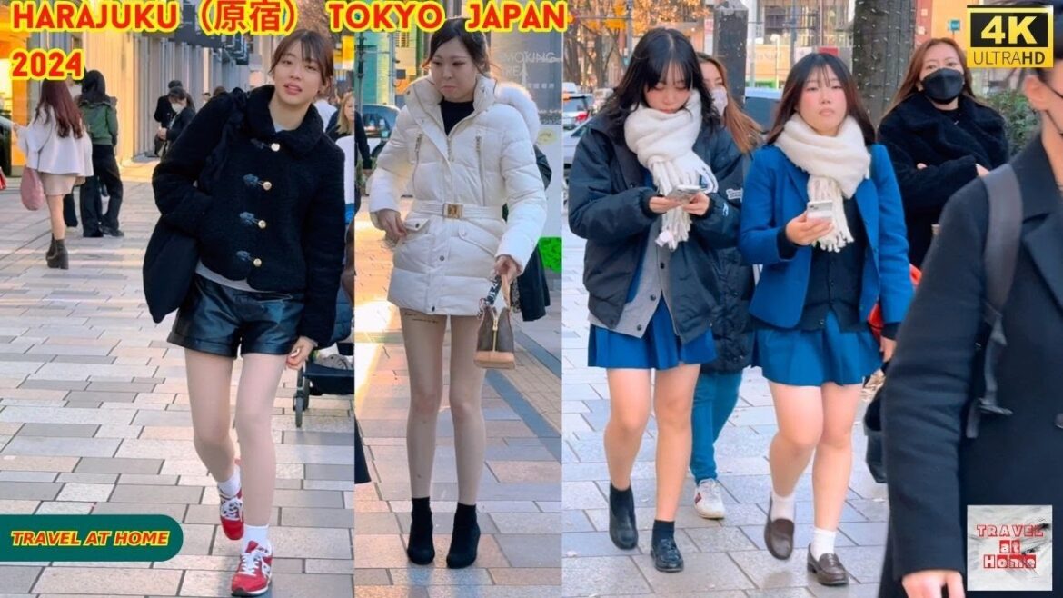 4k hdr japan travel 2024 | Walk in Harajuku（原宿）Tokyo Japan |  Relaxing Natural City ambience