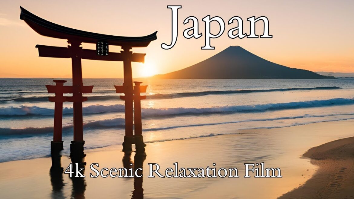 FLYING OVER JAPAN | 4K Beautiful Scenery with Relaxing Music