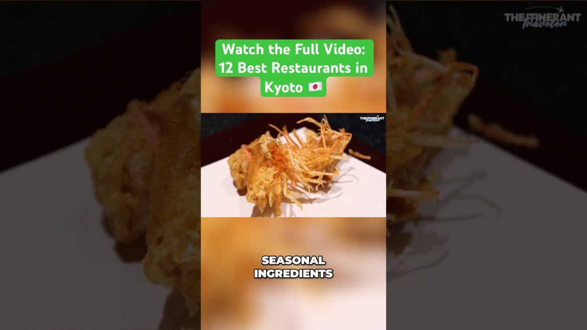 🇯🇵 Experience Authentic Kyoto Cuisine at Tempura Endo Yasaka | Kyoto’s Best Restaurants 🇯🇵 Experience Authentic Kyoto Cuisine at Tempura Endo Yasaka | Kyoto’s Best Restaurants