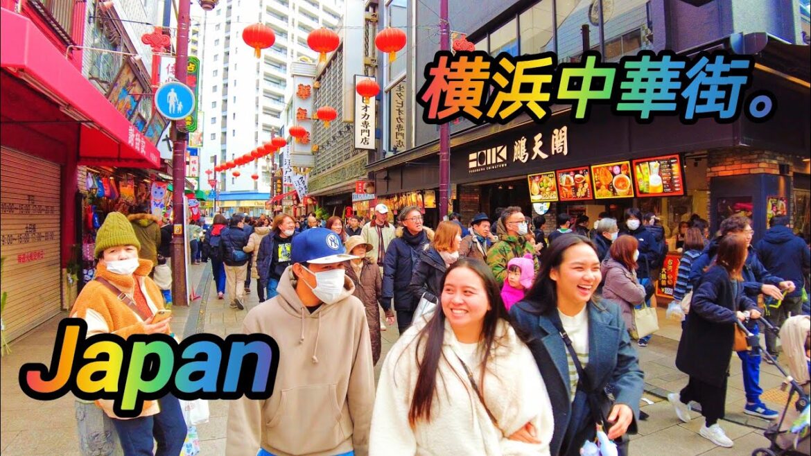 [4K] Walking Tour in Chinatown. Yokohama, Kanagawa, Japan.