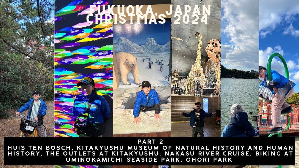 Spending Christmas Day at Huis Ten Bosch,Biking at Uminonakamichi Seaside Park and more