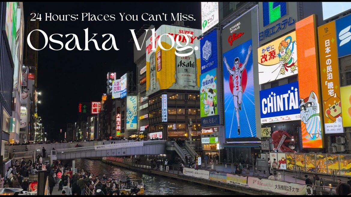 Osaka Japan Vlog | 24 hours Exploring Dotonbori, Mido-suji Street, Zentis Osaka Hotel.