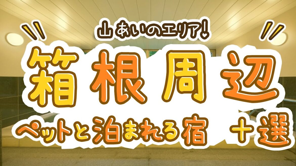 箱根周辺のペットと泊まれる宿おすすめ10選!山あいのエリアでのんびり! 箱根周辺のペットと泊まれる宿おすすめ10選!山あいのエリアでのんびり!
