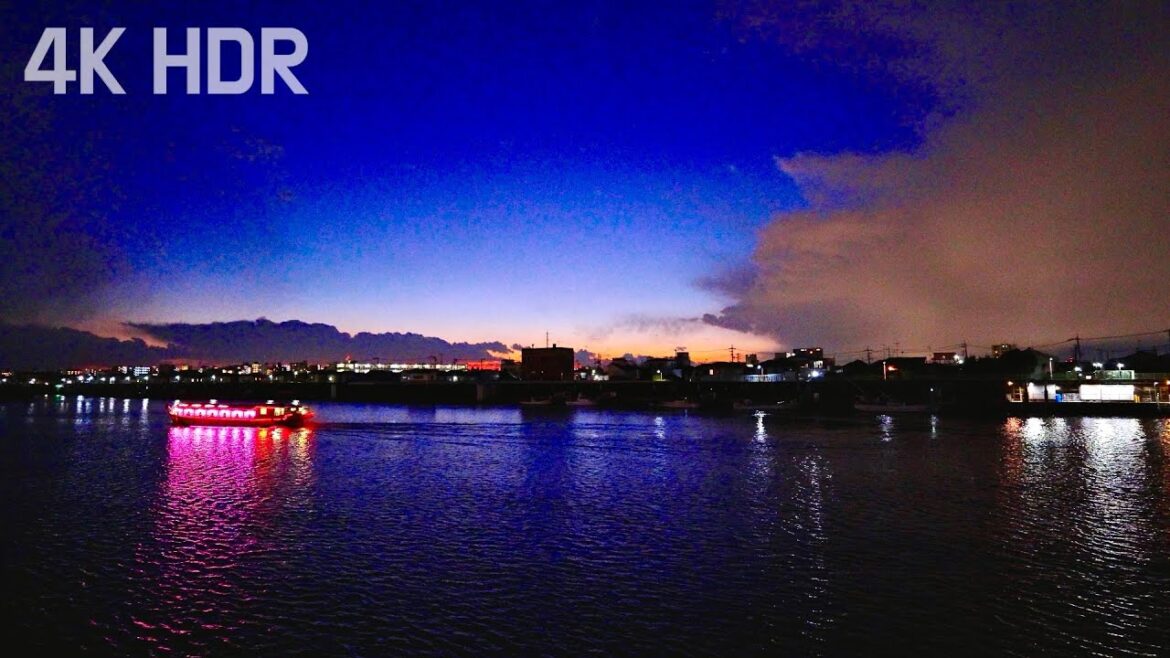 Magic Hour Walking Tour by the Riverside in Urayasu City | Chiba, Japan | 4K/HDR Magic Hour Walking Tour by the Riverside in Urayasu City | Chiba, Japan | 4K/HDR