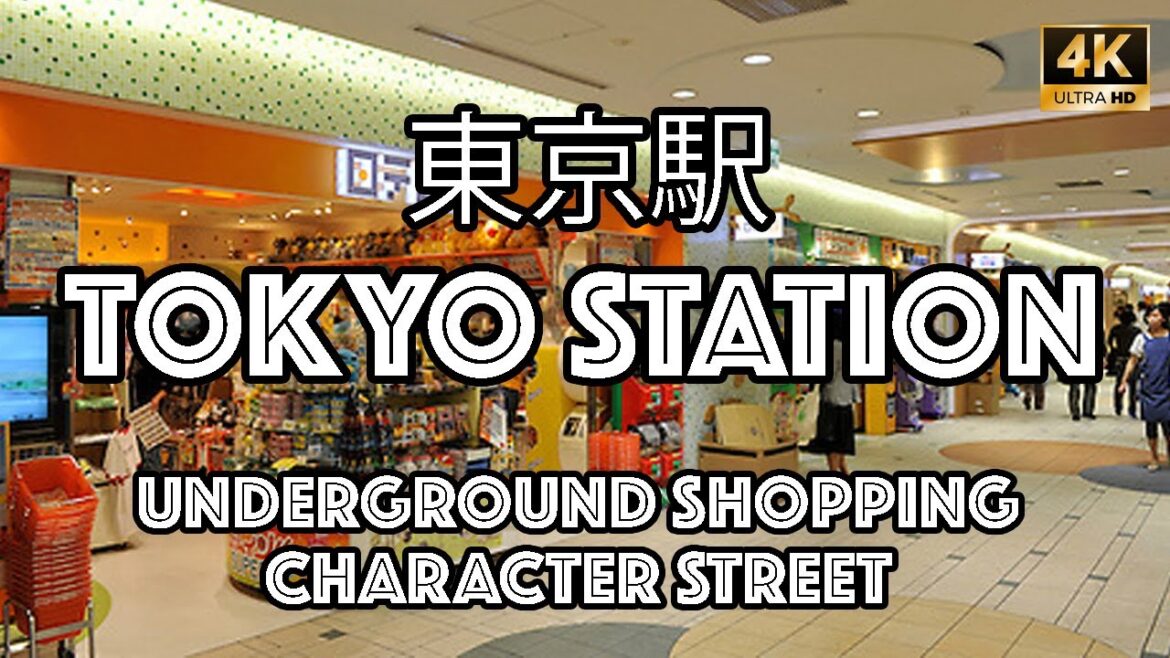 Tokyo Station Underground Shopping Character Street Walking Tour : Japan Fall 2024 Series [4K]