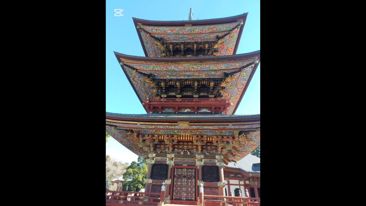 三重塔(成田山新勝寺 境内、一切経堂、鐘楼、三重塔)2025.1.5