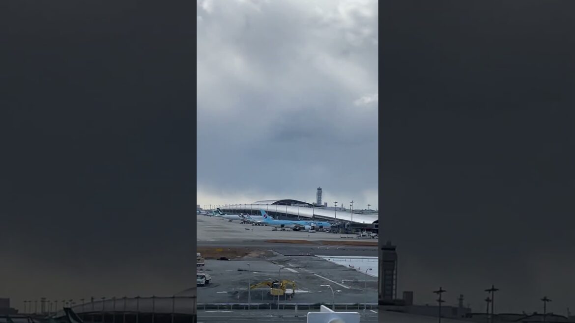 Hello from windy Osaka Kansai Airport in Japan! #avgeek