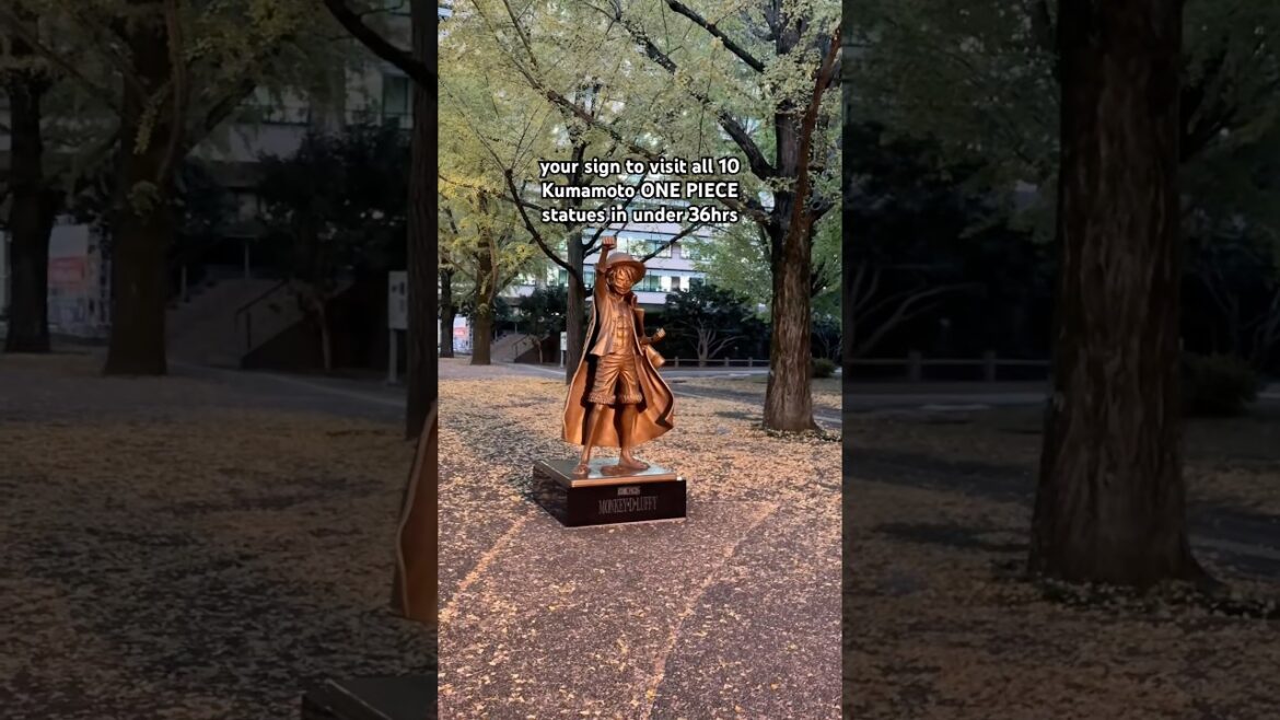 Locations of all the KUMAMOTO ONE PIECE statues! 🏆