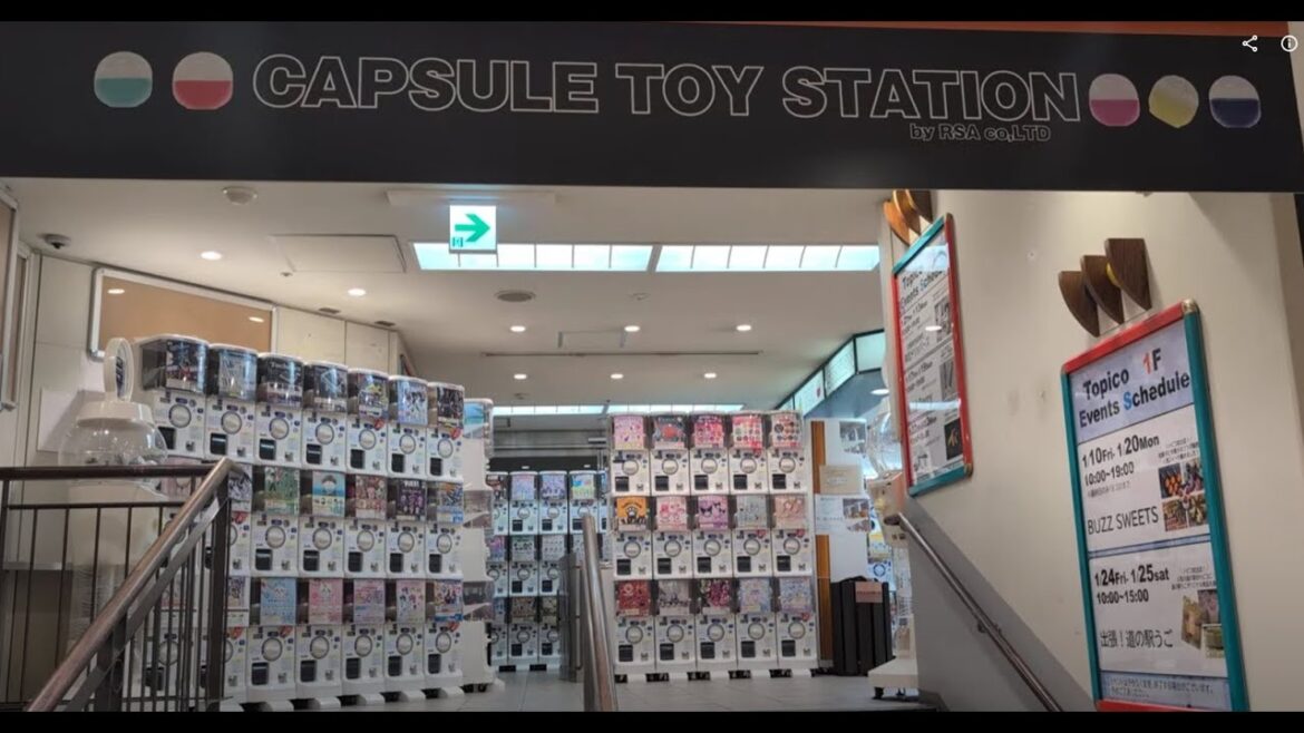 Capsule Toy Station - Akita Station - Akita Japan - Capsule Toy Vending Machines