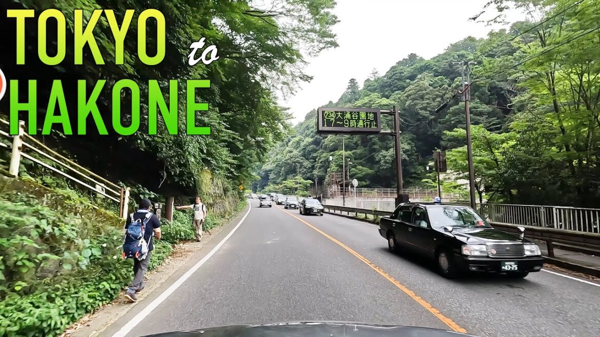 Tokyo to Hakone Drive in 4K