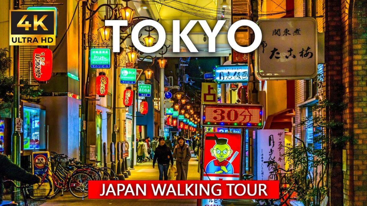 Tokyo 4K Walking Tour (Japan) - Night Walk in Tokyo [4K Ultra HD/60fps]