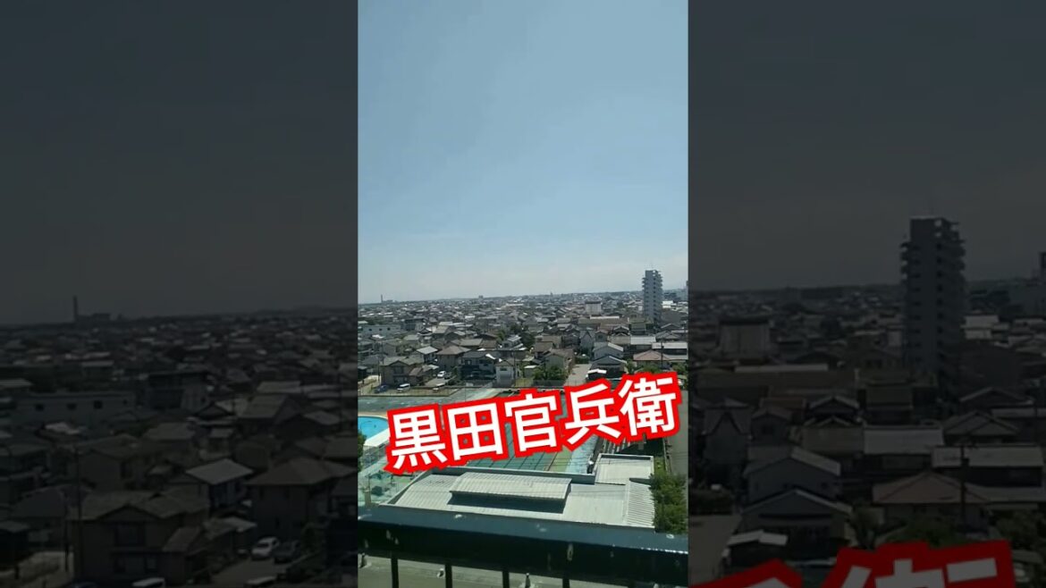 大分県にある中津城天守閣からみた風景 #shorts