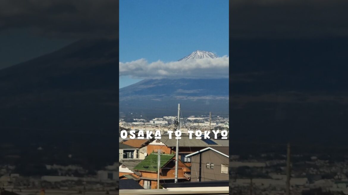 Take a Peak of #fujisan #mtfuji #shinkansen #fujiyama #osakatotokyo #japan #klook