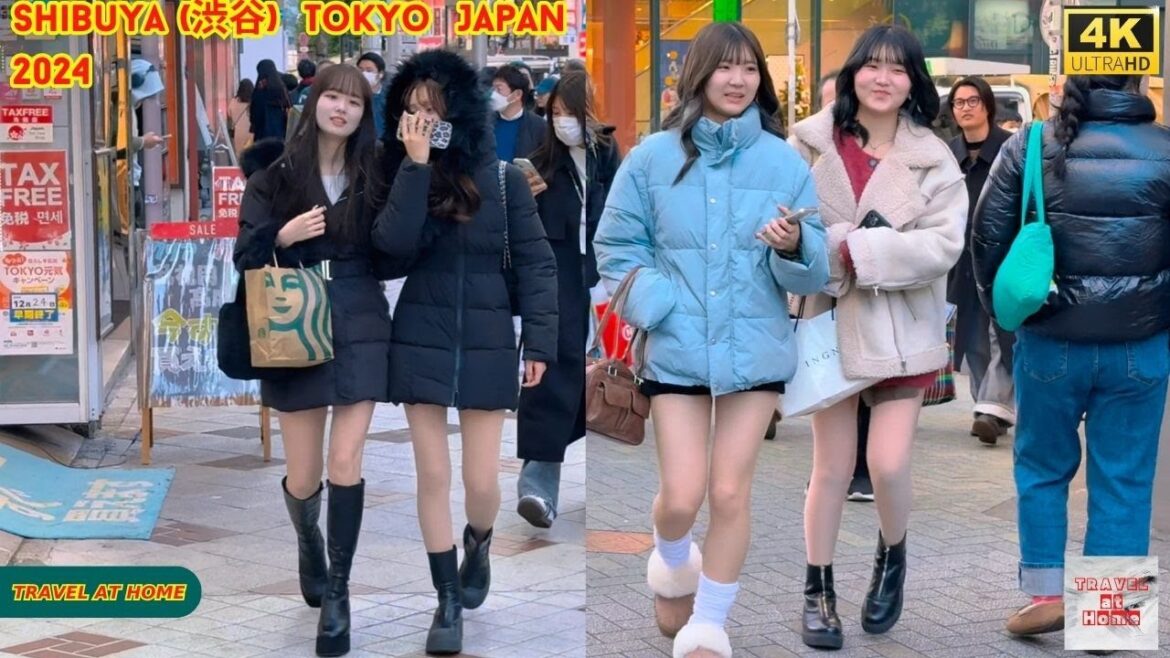 4k hdr Japan travel 2024 | Walk in Shibuya (渋谷) Tokyo Japan |  Relaxing Natural City ambience