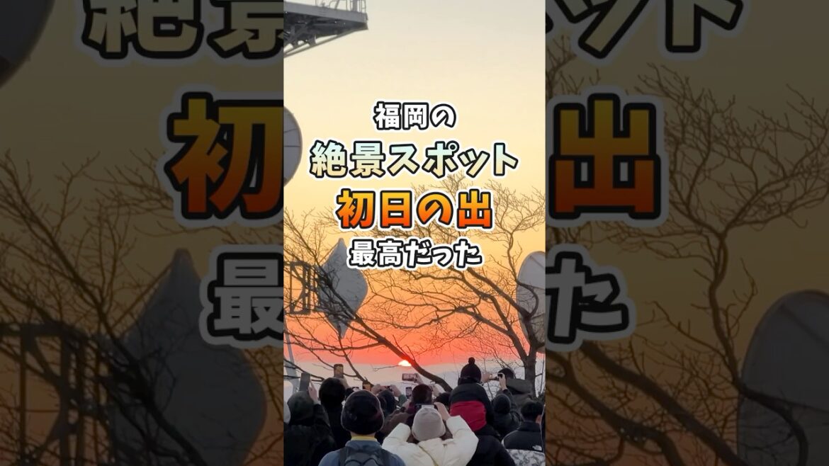 福岡の絶景スポットの初日の出が最高だった
