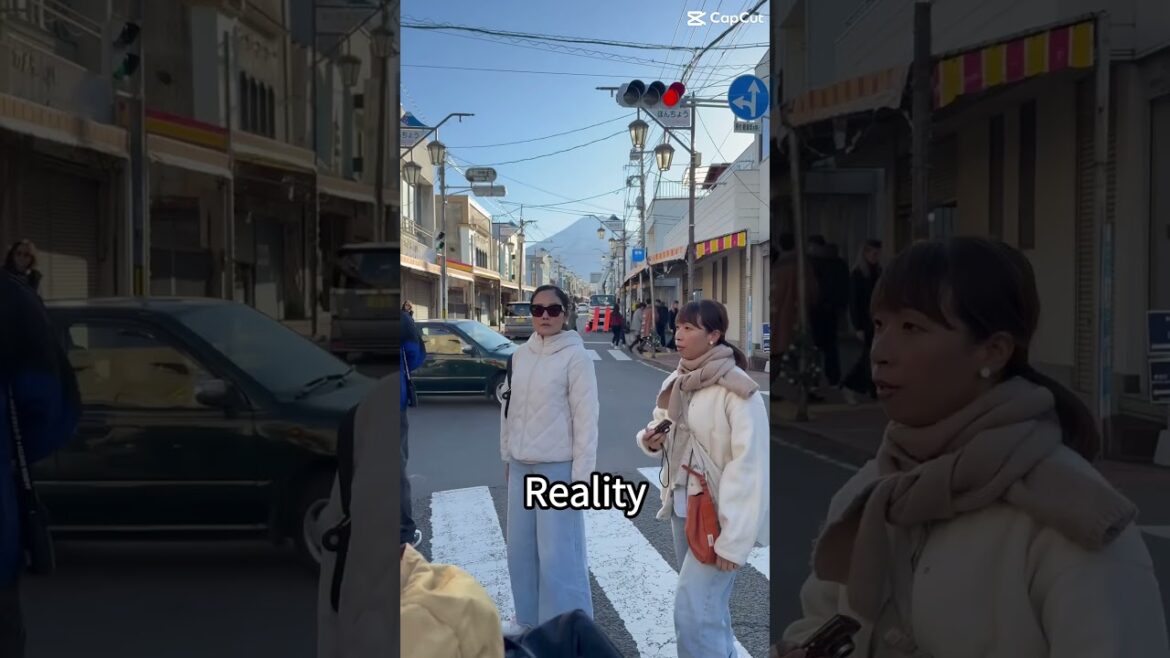 Honcho Street: The Best Spot for Stunning Mount Fuji Views! #mountfuji  #instagramvsreality