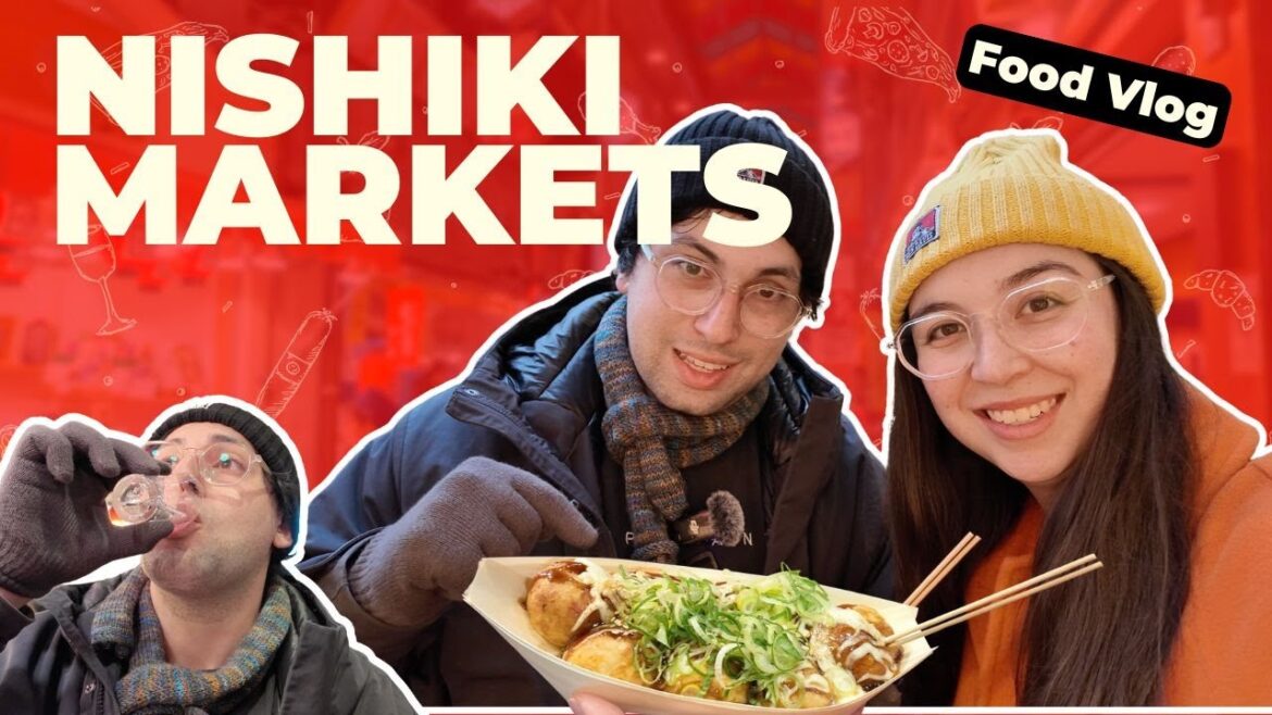 Japan Street Food: Eating our way through Nishiki Market, Kyoto: we try 8 different street foods!