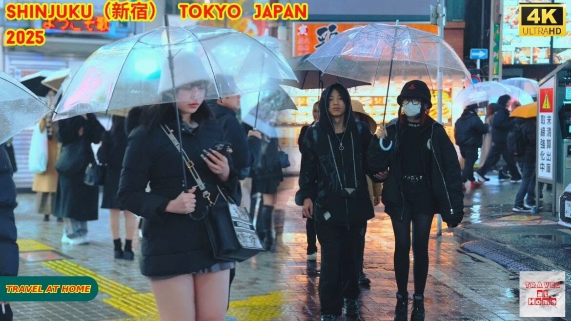 4k hdr japan travel 2025 | Night Walk in Shinjuku（新宿）Tokyo Japan |  Relaxing Natural City ambience