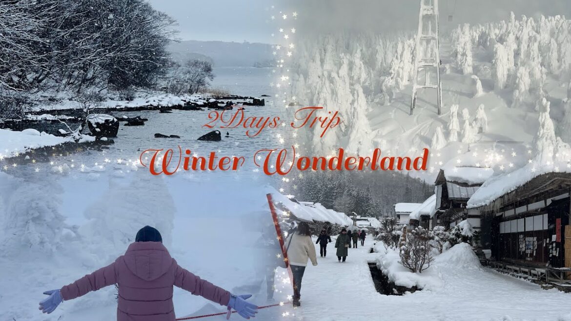 Two Days Trip to Yamagata & Fukushima | Snow Monster at Zao Ski Resort | Lake Inowashiro | Ouchizuku