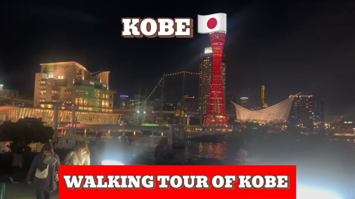 “Happy New Year Celebration at Kobe Tower | Fireworks & Christmas Drive in 4K”