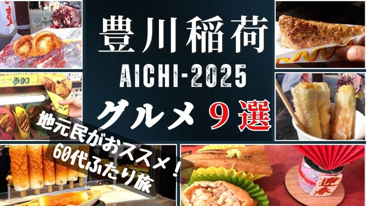 【愛知県旅行】地元民がおススメする豊川稲荷表参道グルメ9選！2025年初詣の60代ふたり旅
