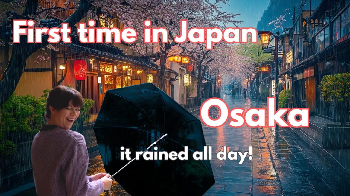 First Impressions of Osaka, Japan  初めての日本 (food tour travel vlog)