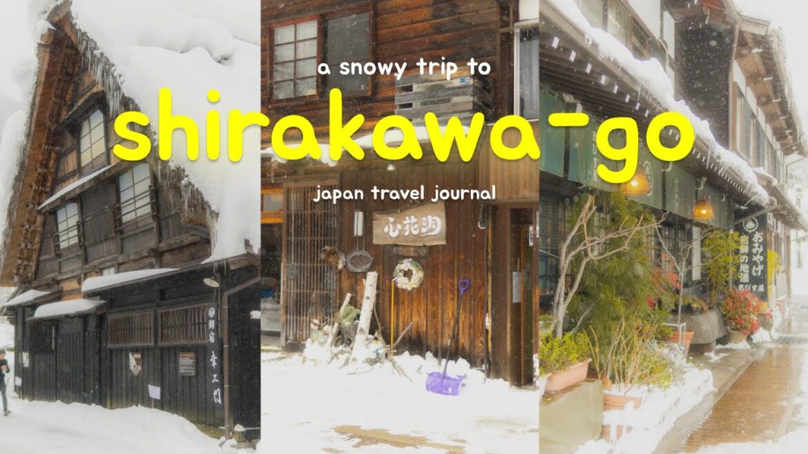 solo trip to shirakawa-go | building a snowman | travel vlog