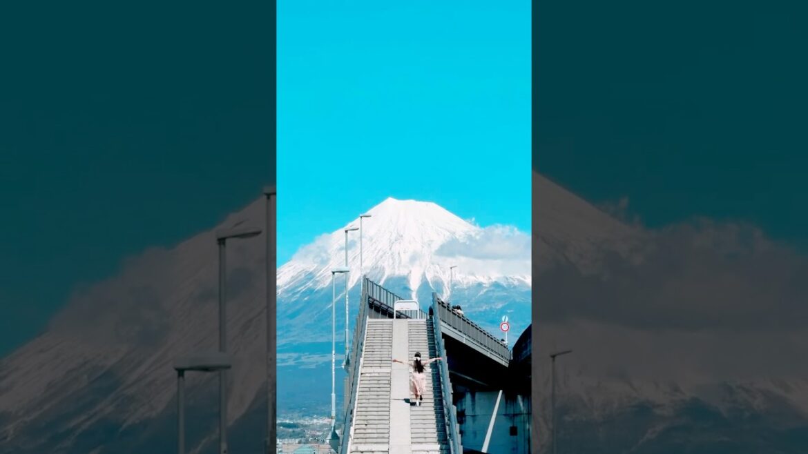 🦊 : Mt. Fuji view that would be too unrealistic even if I said CG Mt. 🇯🇵 Fuji Great Dream Bridge