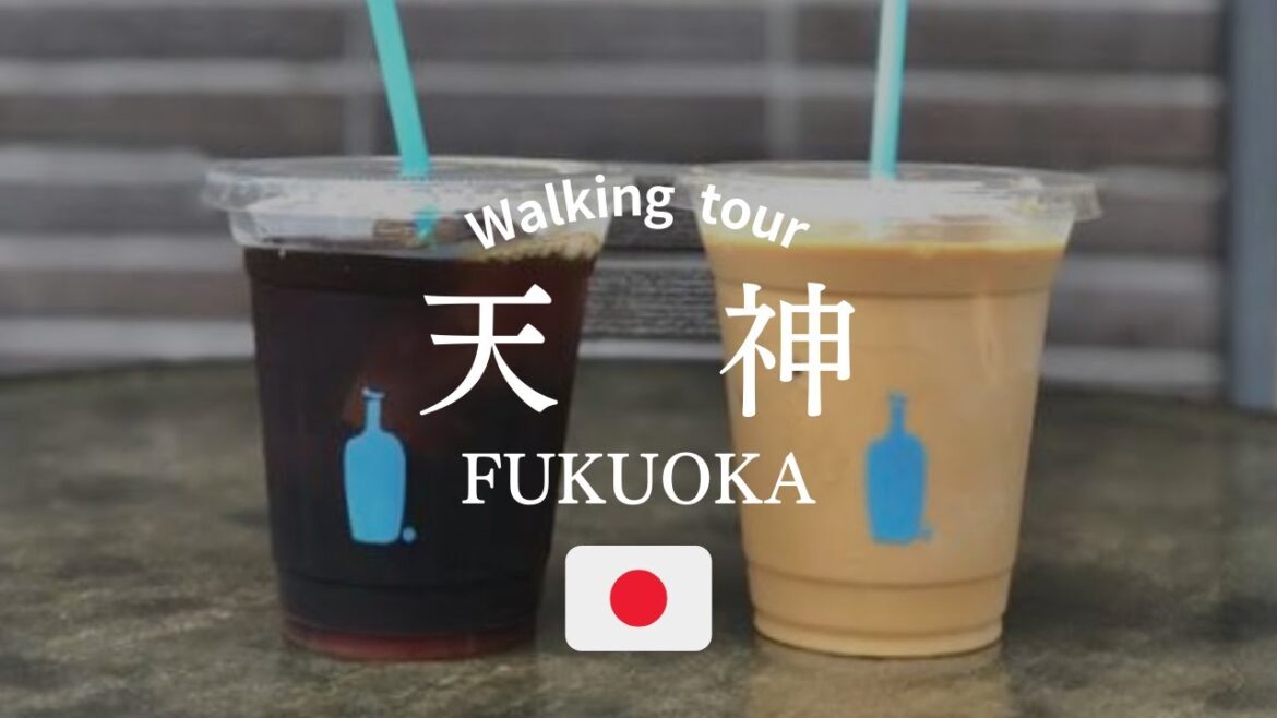 福岡の中心エリア天神を散歩｜天神グルメ｜一蘭本店｜ブルーボトルコーヒー｜Walk in Japan, Fukuoka, Tenjin, Walking Tour
