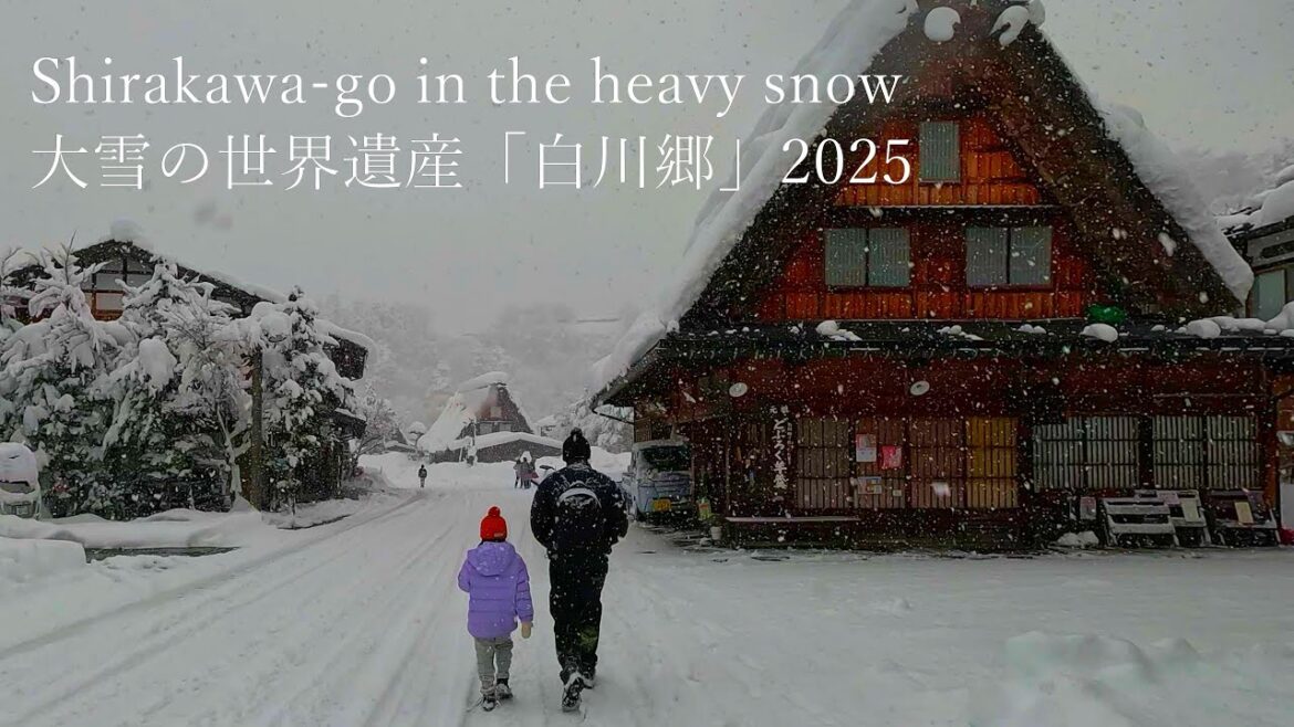 Shirakawa-go, a World Heritage Site in the midst of a heavy snowfall