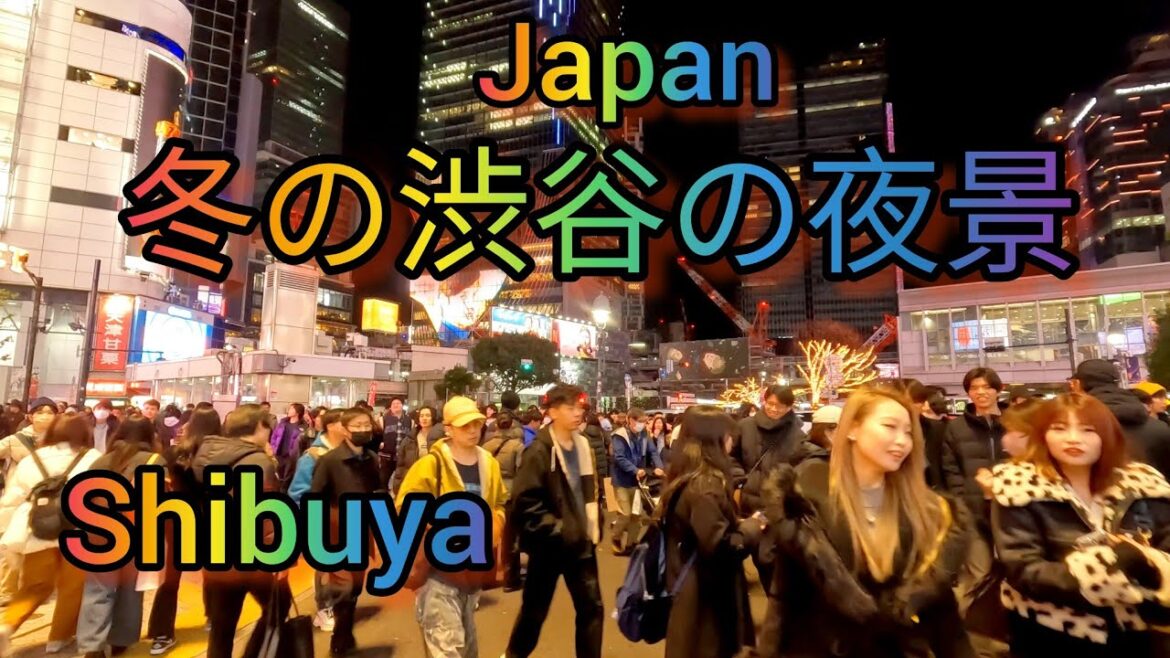 [4K] Night Walking Tour in Shibuya City. Tokyo, Japan.