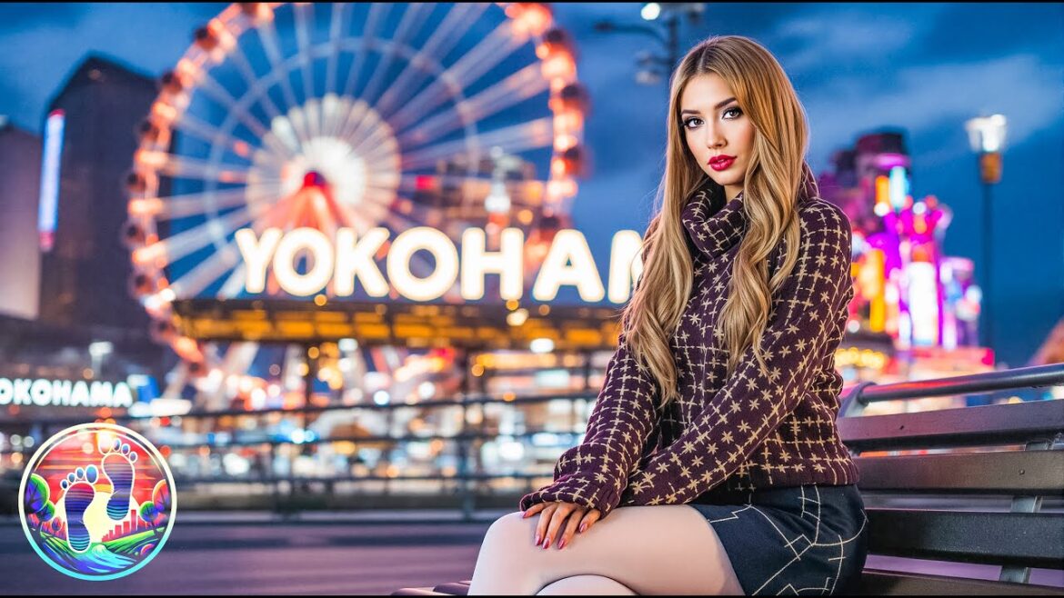 Tokyo Night Walk, Yokohama, Tokyo Nightlife,  Tokyo Tourist Attractions, HDR Sony ZV E1