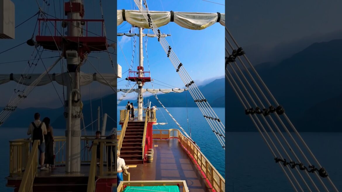 Pirate Ship, Hakone, Japan #lakeashi #japan #travel #aesthetic
