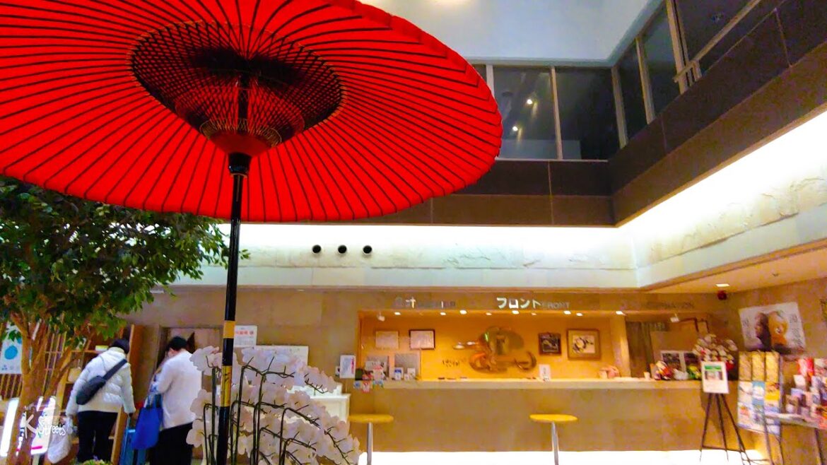 Dogo Onsen Hanayuzuki Hotel, Japan  /  Room, hotel lobby, open-air bath details